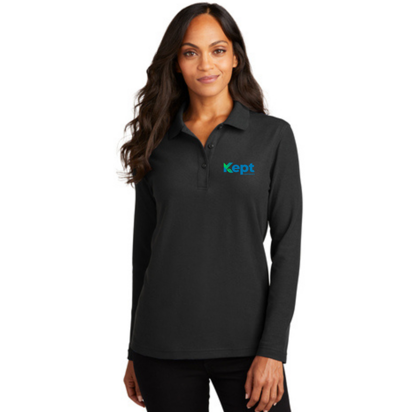 Port Authority® Women's Silk Touch™ Long Sleeve Polo