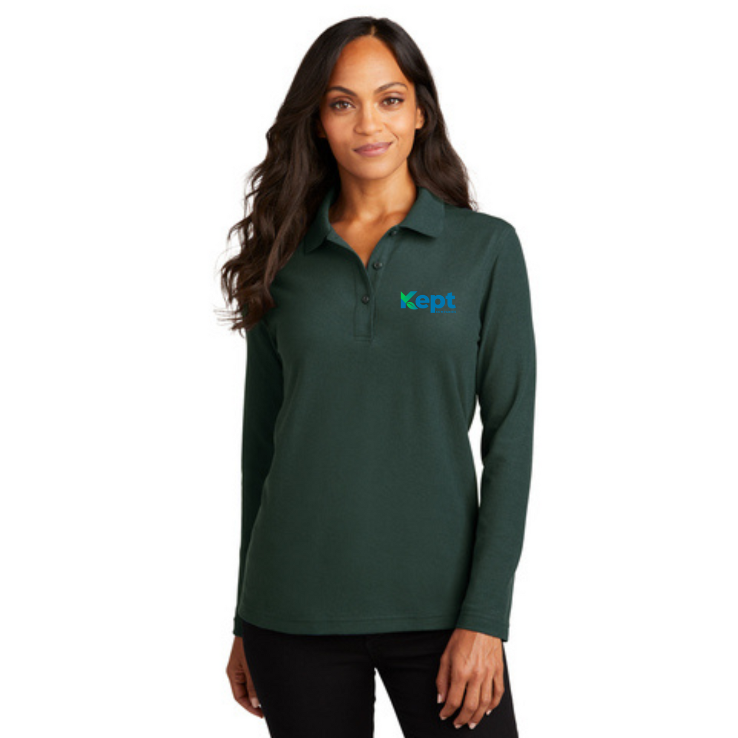 Port Authority® Women's Silk Touch™ Long Sleeve Polo