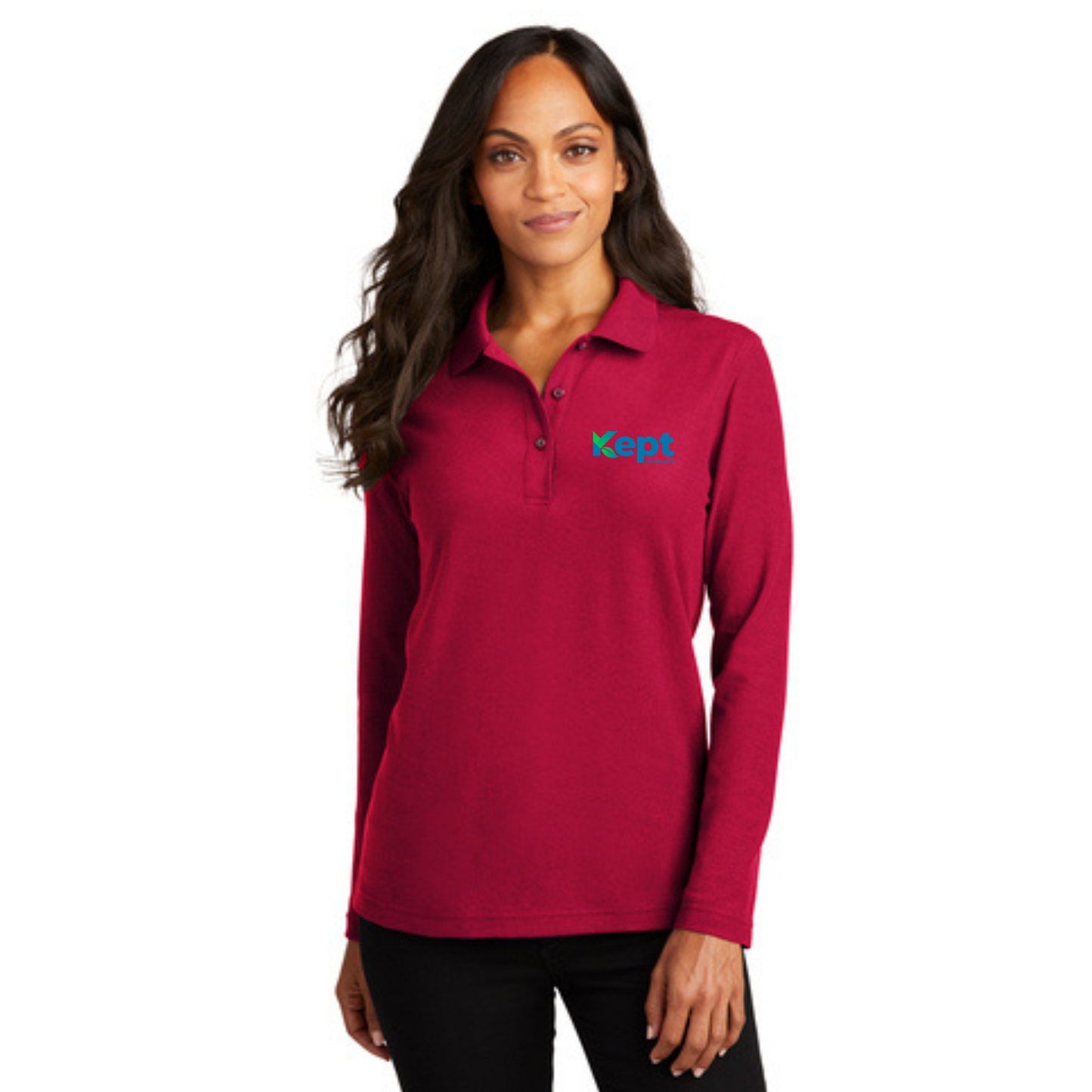 Port Authority® Women's Silk Touch™ Long Sleeve Polo