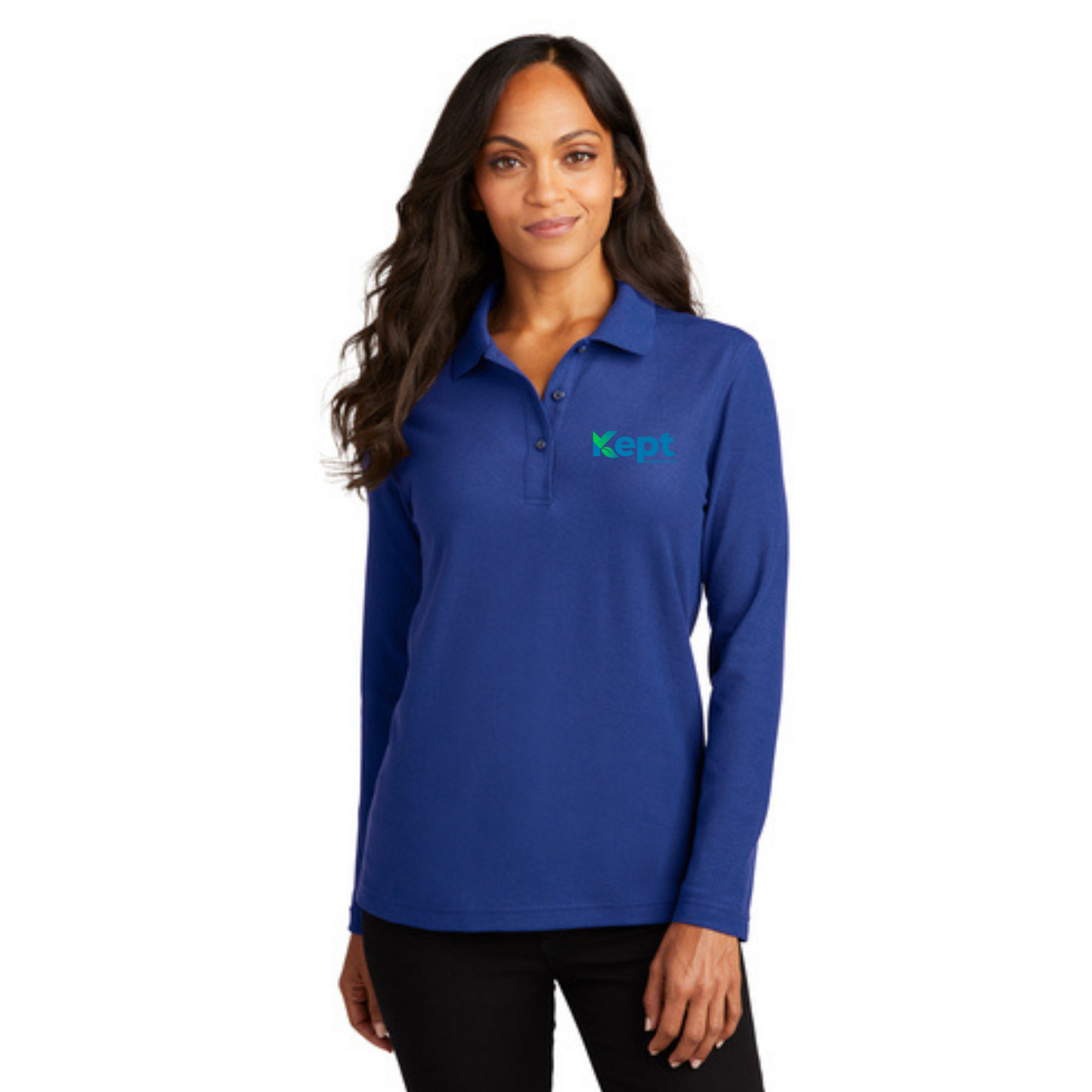 Port Authority® Women's Silk Touch™ Long Sleeve Polo