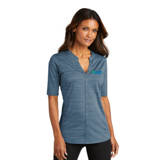 Port Authority ® Women's Stretch Heather Open Neck Top