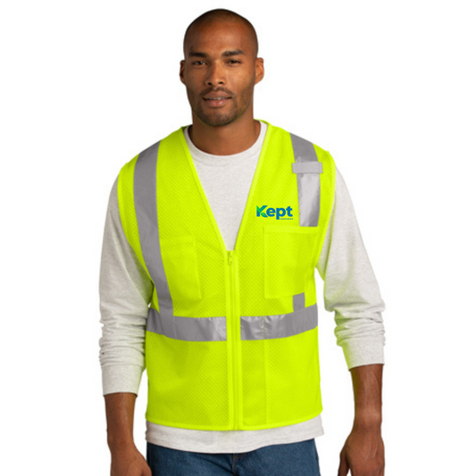 CornerStone® ANSI 107 Class 2 Mesh Zippered Vest