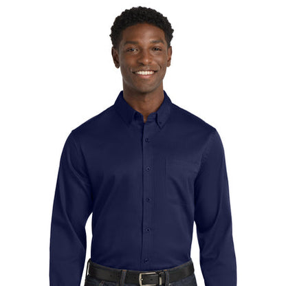 Port Authority® Long Sleeve SuperPro React™ Twill Shirt